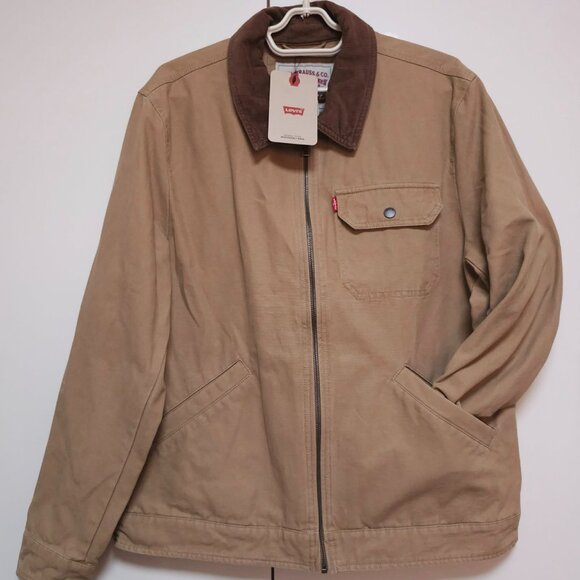 NWT Levi's Men's Tan Cotton Canvas Depot Utility Jacket Size M - Picture 5 of 10